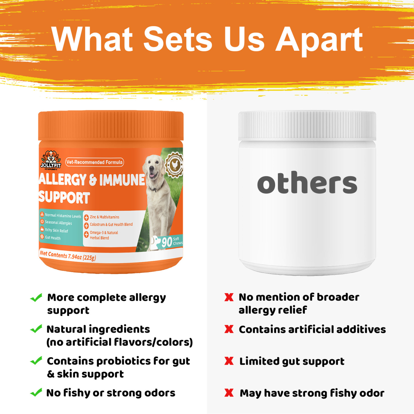 (2 Pack) Dog Allergy Chews for Itchy Skin Relief - Seasonal Allergy and Immune Support with Colostrum, Omega 3, Probiotics, Turmeric, Zinc, Vitamins B & E - Helps with Paw Licking & Scratching - 90 Soft Chews