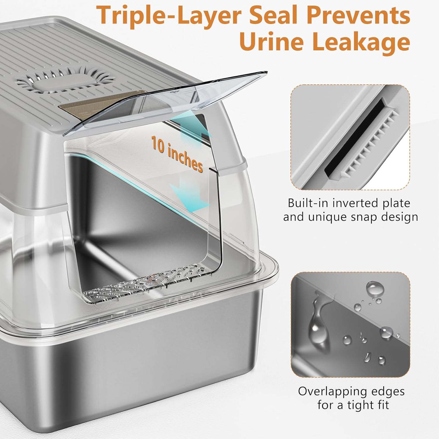 Cat Litter Box with Lid, XL Extra Large