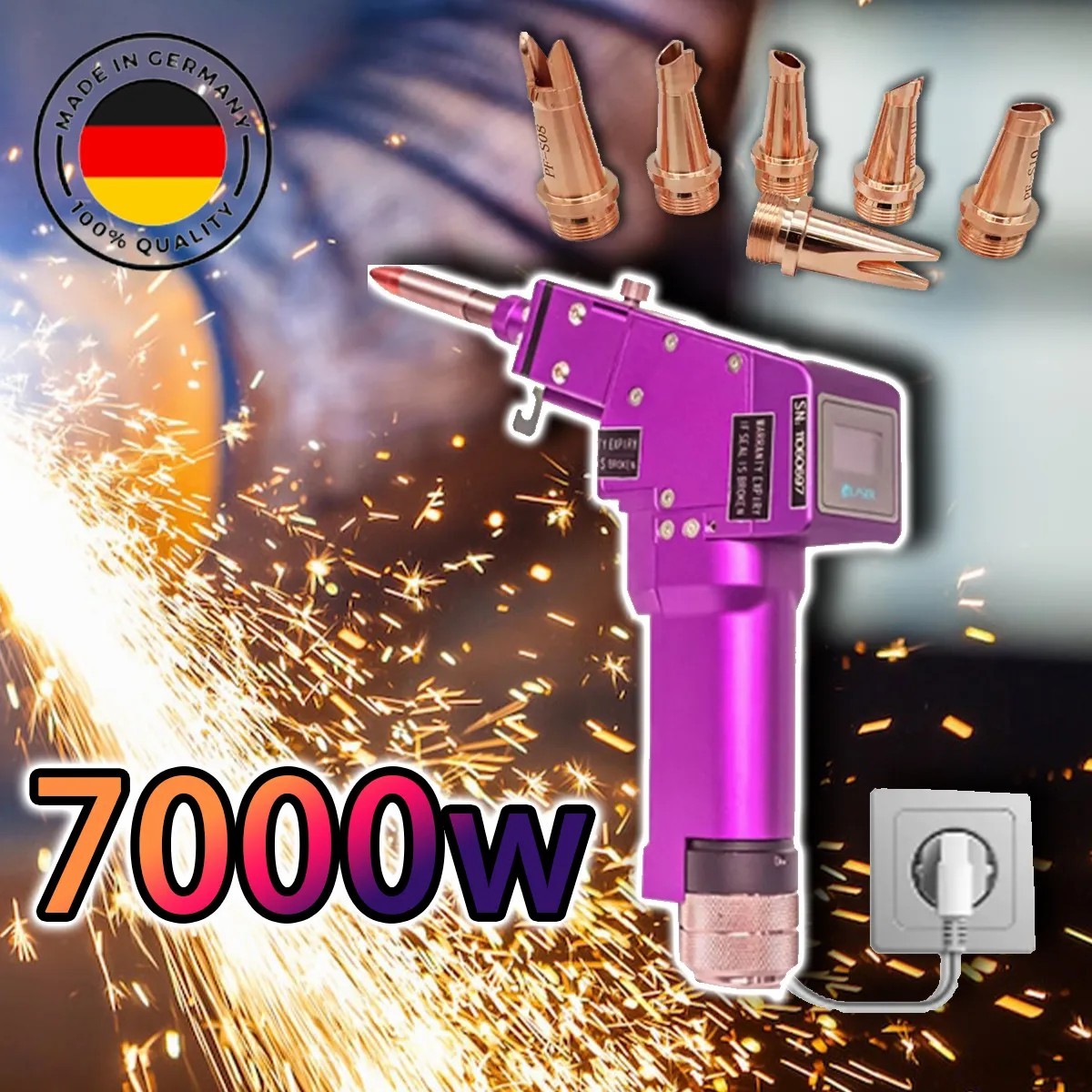 Pistol de sudură laser portabil multifuncțional