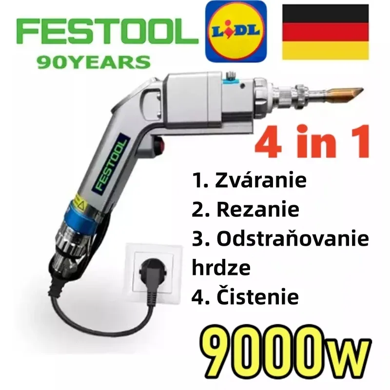 ✨Laserový zvárací + rezací + dezoxidačný stroj 9000 W