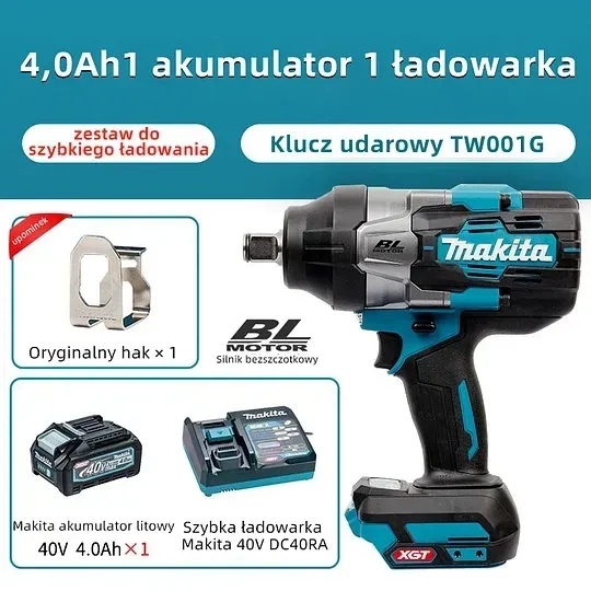 [Dostawa z Japonii] Elektryczny klucz udarowy Makita TW001G 40 V
