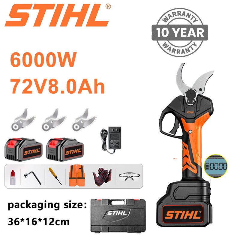 Podador de lítio sem escovas STIHL 8000W com haste telescópica