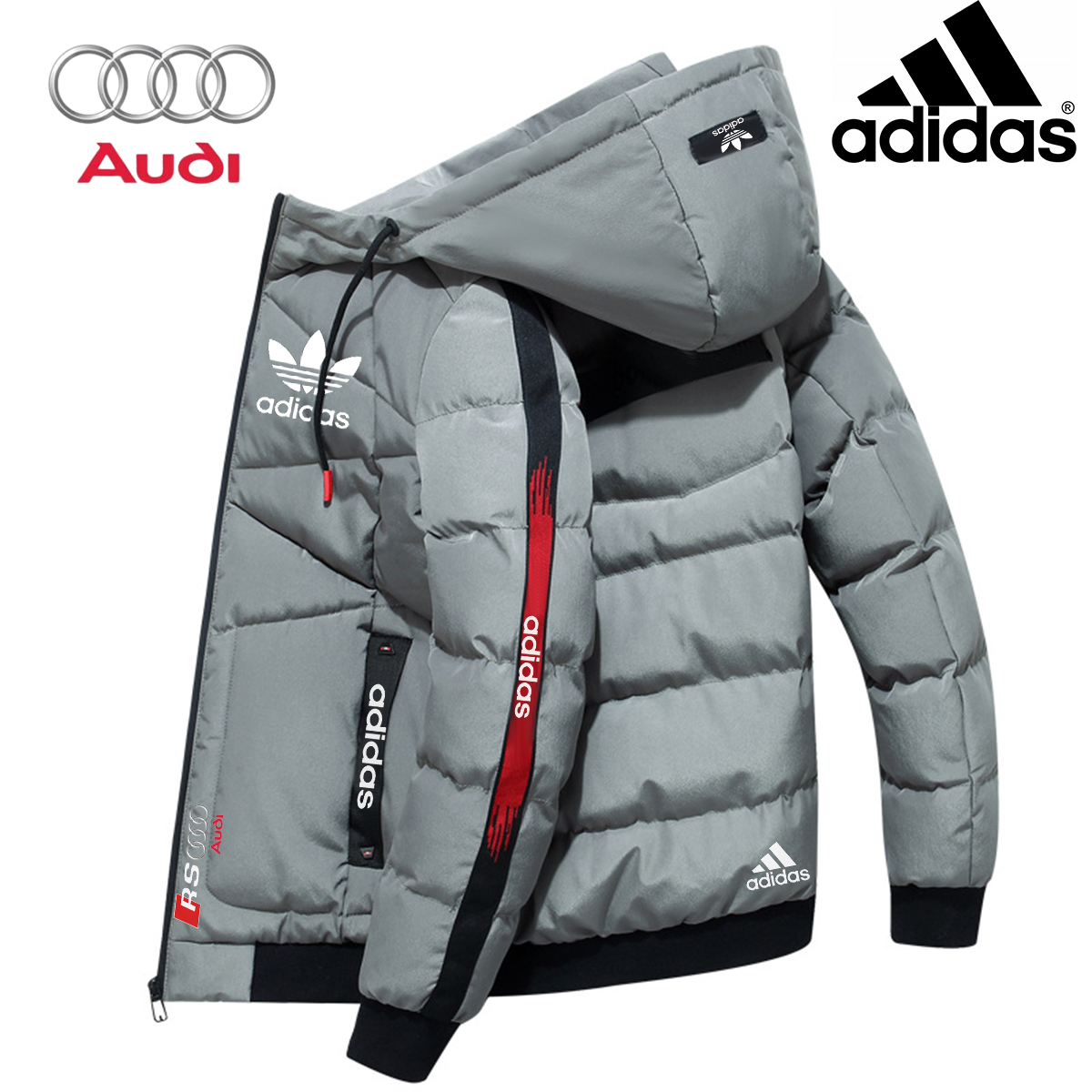 Adidas | Audi, White Goose pehelykabát, készleten lévő akció, limitált mennyiség