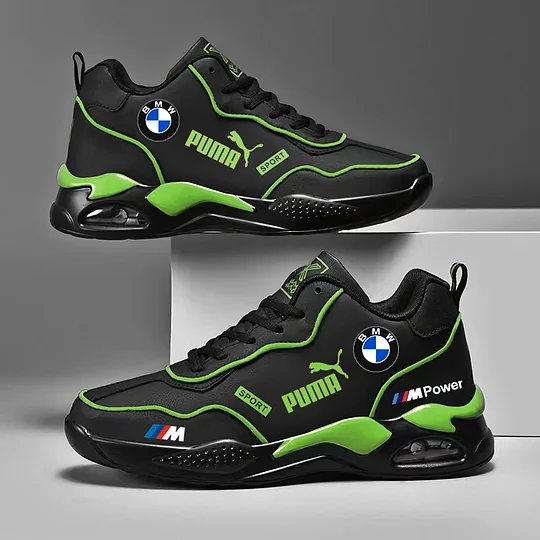 PUMA&BMW 2024 nowe męskie ortopedyczne, wygodne skórzane trampki.