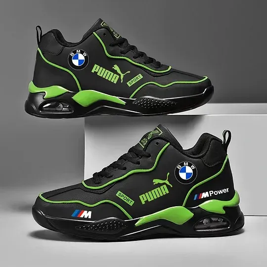 PUMA&BMW 2024 nowe męskie ortopedyczne, wygodne skórzane trampki.