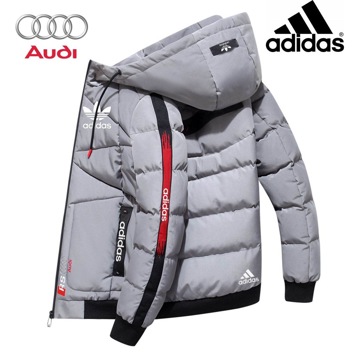 Adidas | Audi, White Goose pehelykabát, készleten lévő akció, limitált mennyiség