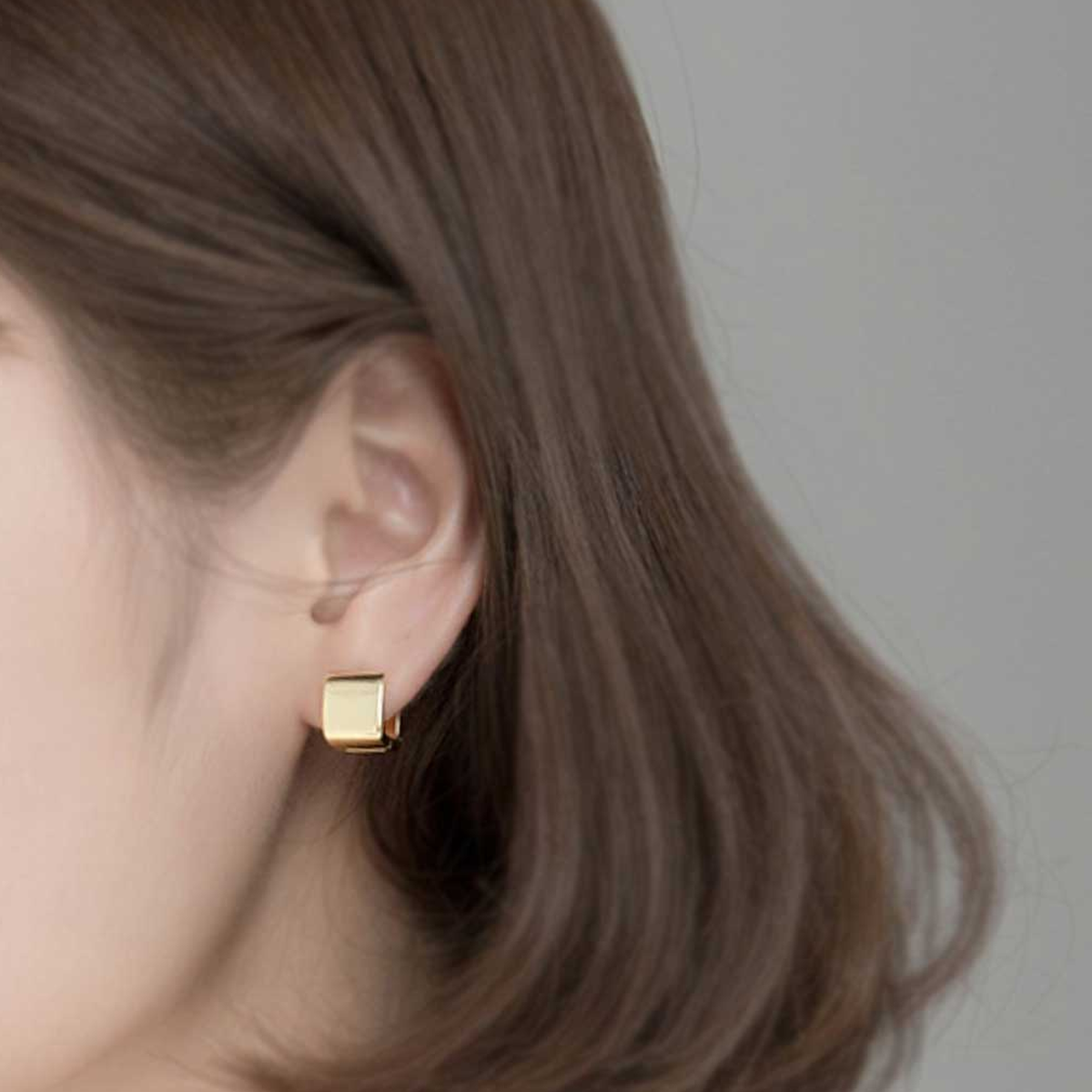 Cubic Huggie Earrings