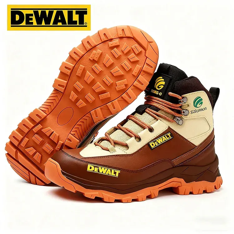 Pánske ľahké, priedušné priemyselné stavebné topánky od Salomon® a DEWALT na prácu v prírode a turistiku