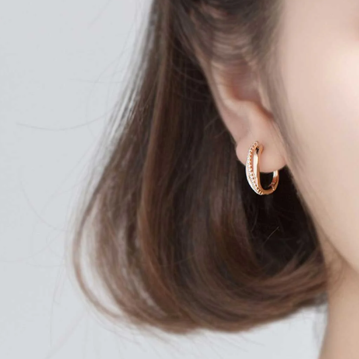 Adelaide Rounded Square Hoop Earrings