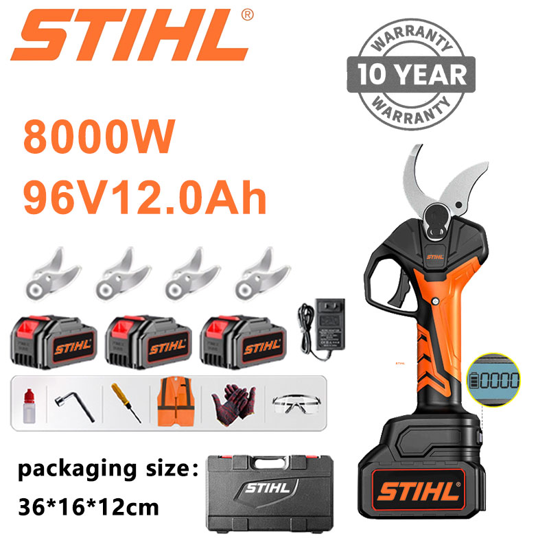 Podador de lítio sem escovas STIHL 8000W com haste telescópica