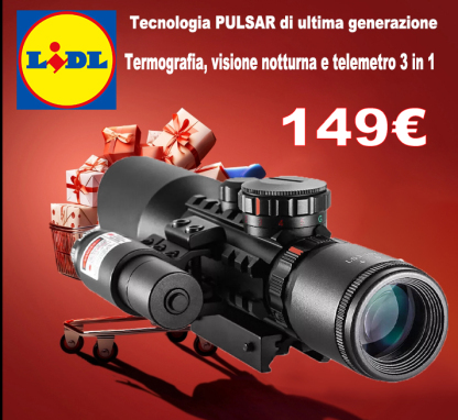 【⭐Giornata di Carnevale per i Soci LIDL⭐】 Tecnologia PULSAR di ultima generazione【Termografia, visione notturna e telemetro 3 in 1】 - Visibilità fino a 10.000 metri