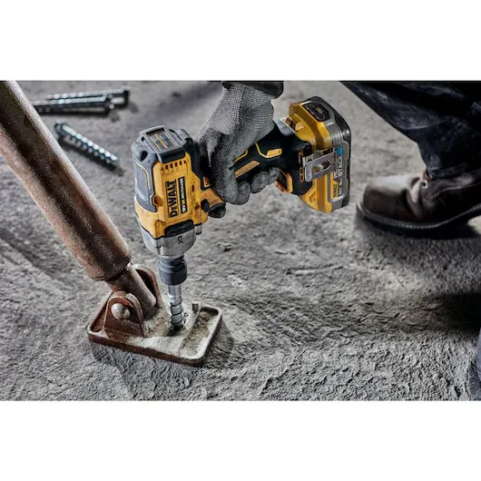 18V XR Brushless 1/2" Hog Ring Anvil Impact Wrench 2x5Ah Powerstack Batteries
