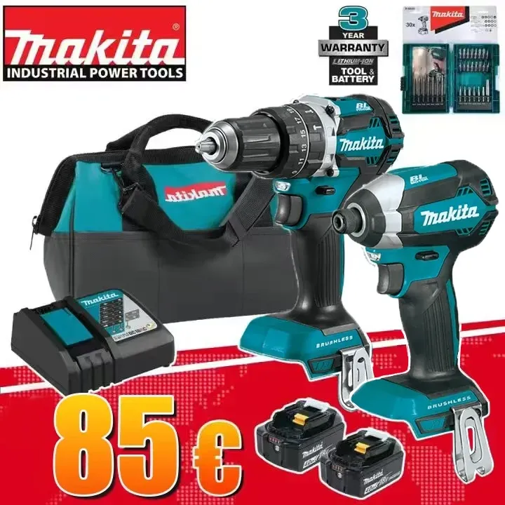 Makita uvádza na trh nové produkty 2025 – sadu akumulátorového náradia Makita XT269M 18V bezkefkovú za cenu len 85 €!