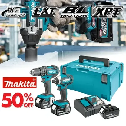 Makita uvádza na trh nové produkty 2025 – sadu akumulátorového náradia Makita XT269M 18V bezkefkovú za cenu len 850 €!