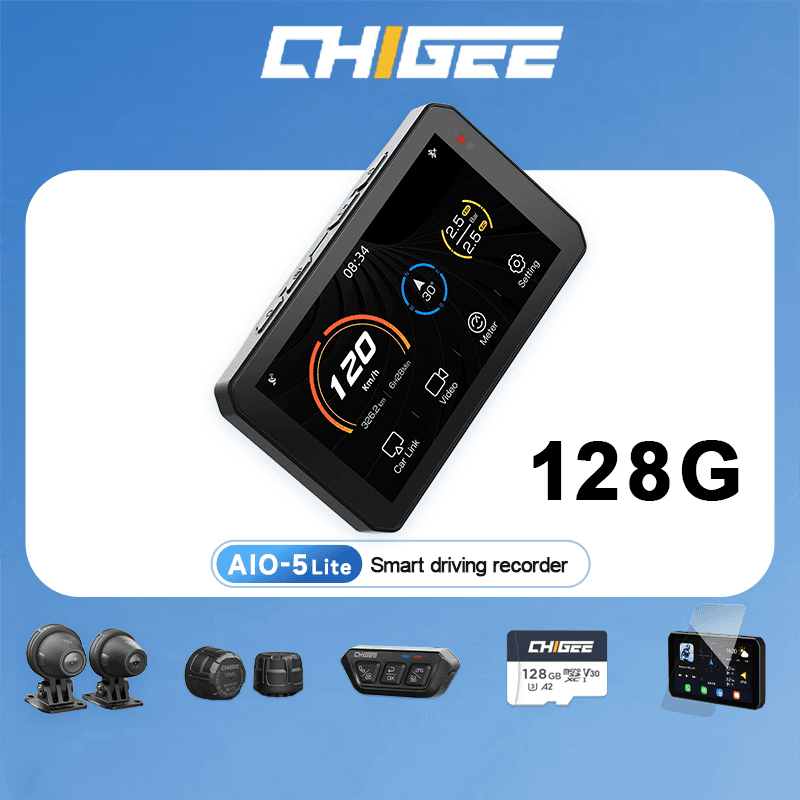 【CHIGEE】Καταγραφικό αυτοκινήτου μοτοσυκλέτας με διπλές κάμερες εμπρός