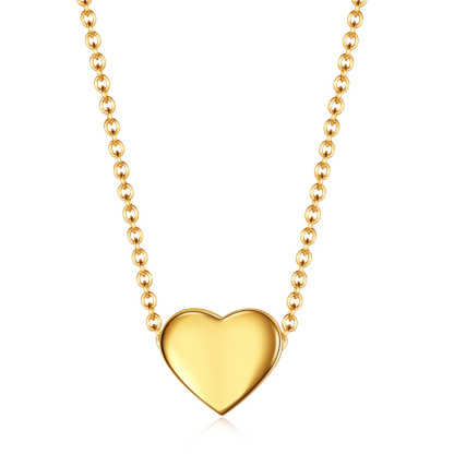 Heart Engraved Pendant Necklace