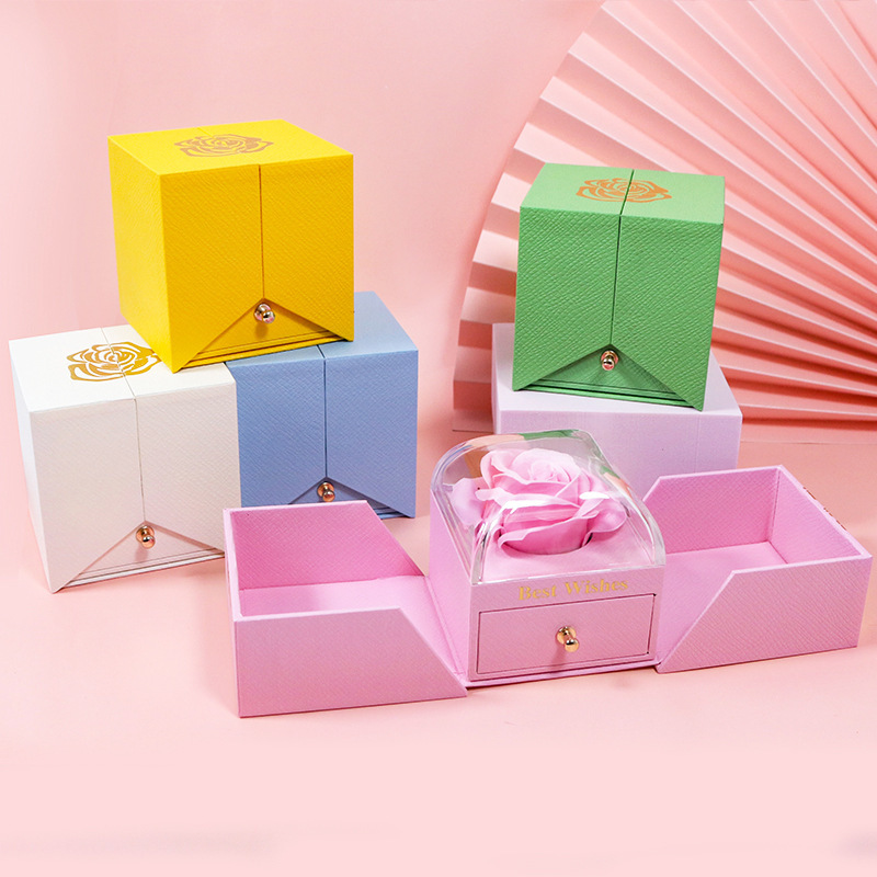 Square Rose Drawer Box