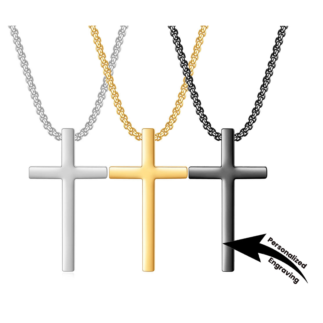 Envelope Engraved Letter Pendant Necklace