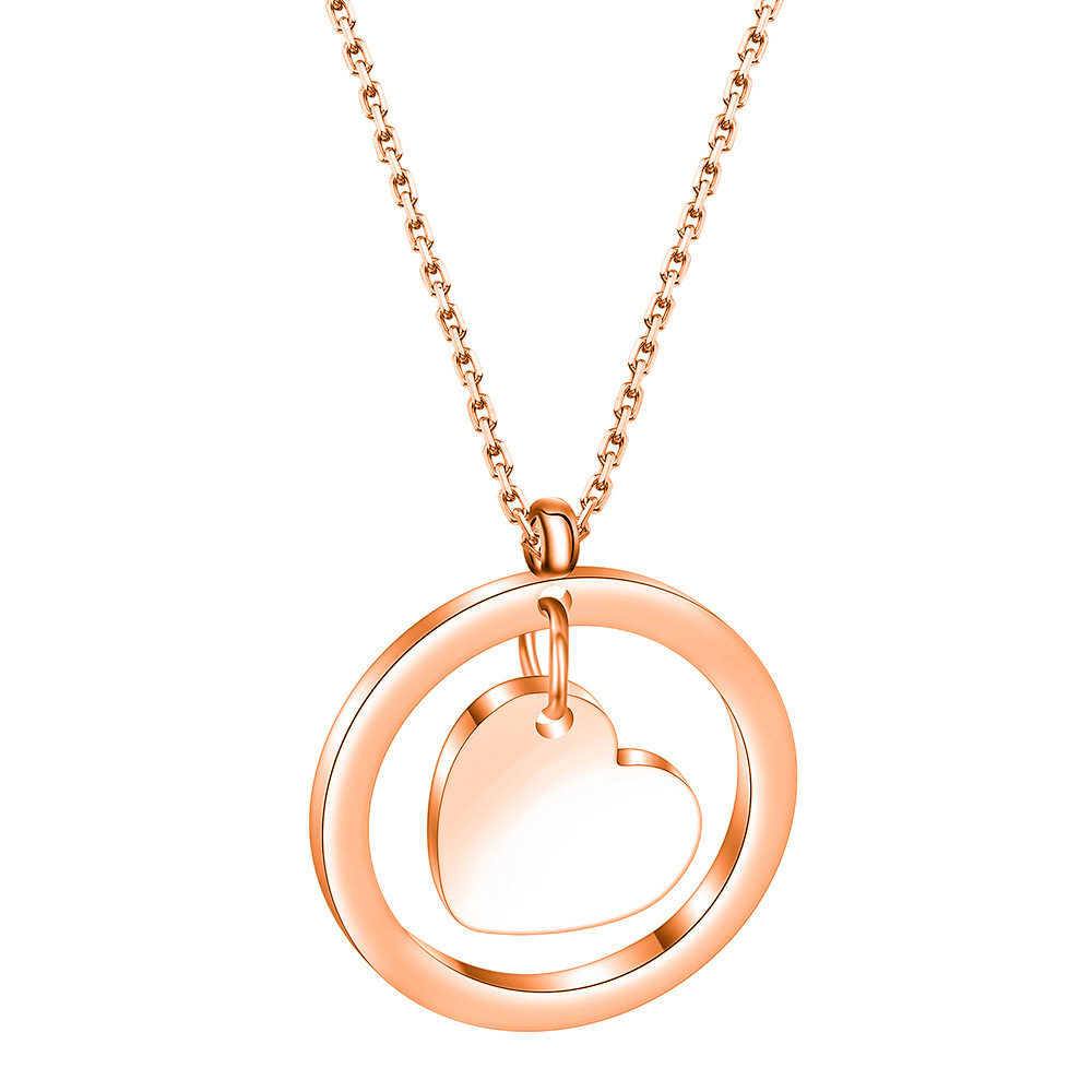 Open Envelope Engraved Pendant Necklace