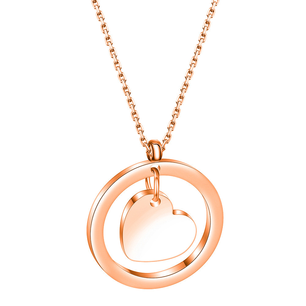 Open Envelope Engraved Pendant Necklace