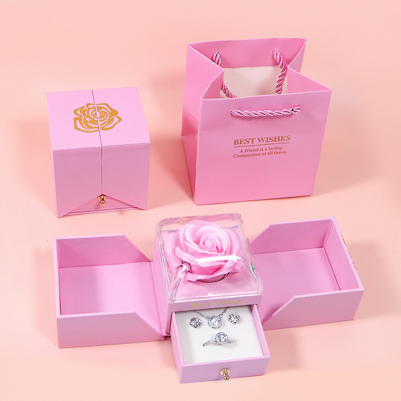 Square Rose Drawer Box