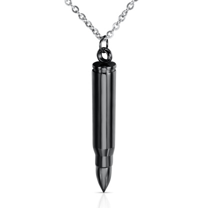 Cross with Ring Engraved Pendant Necklace