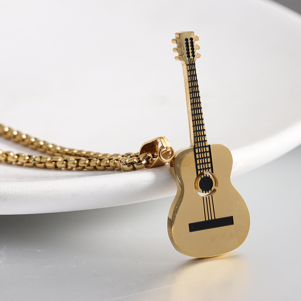 Cube Square Engraved Pendant Necklace