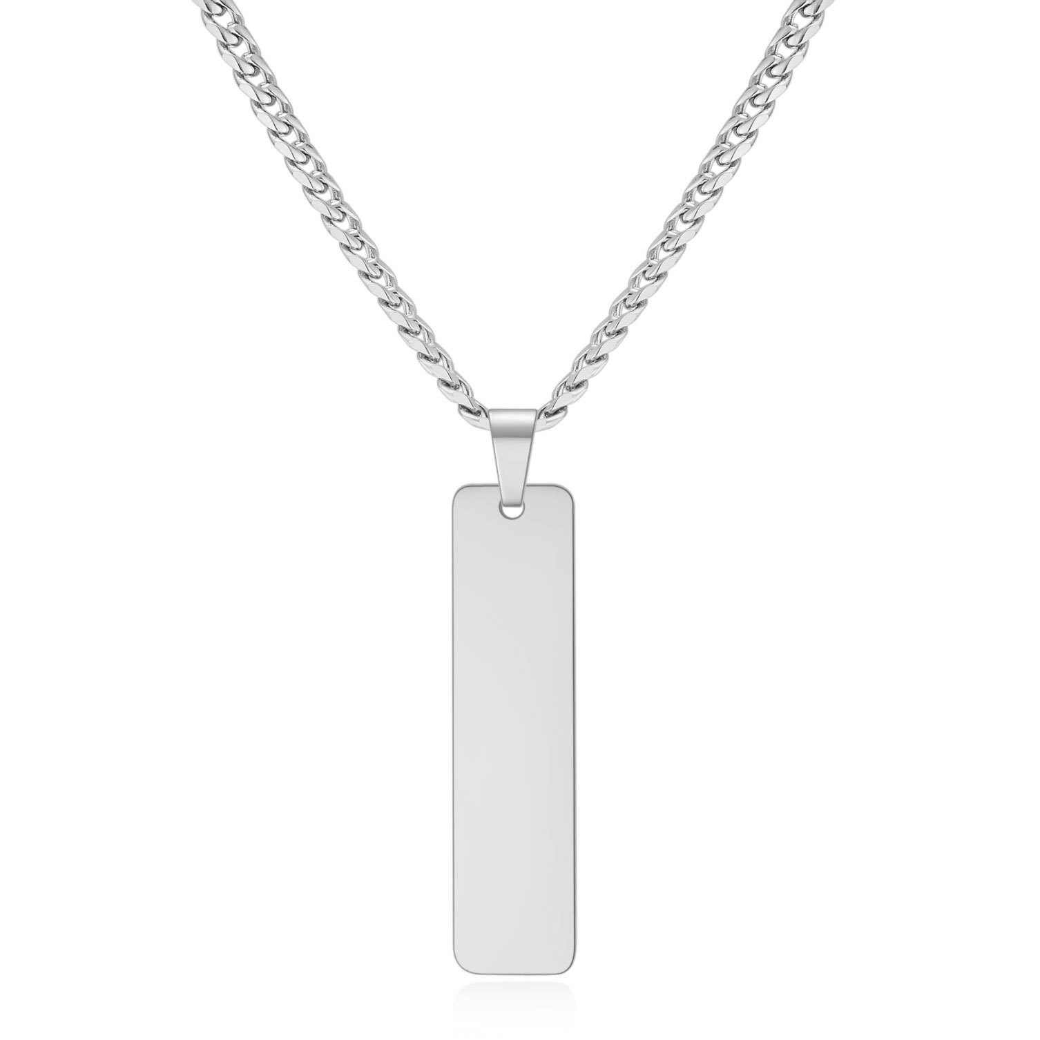 Round Photo Locket Engraved Pendant Necklace