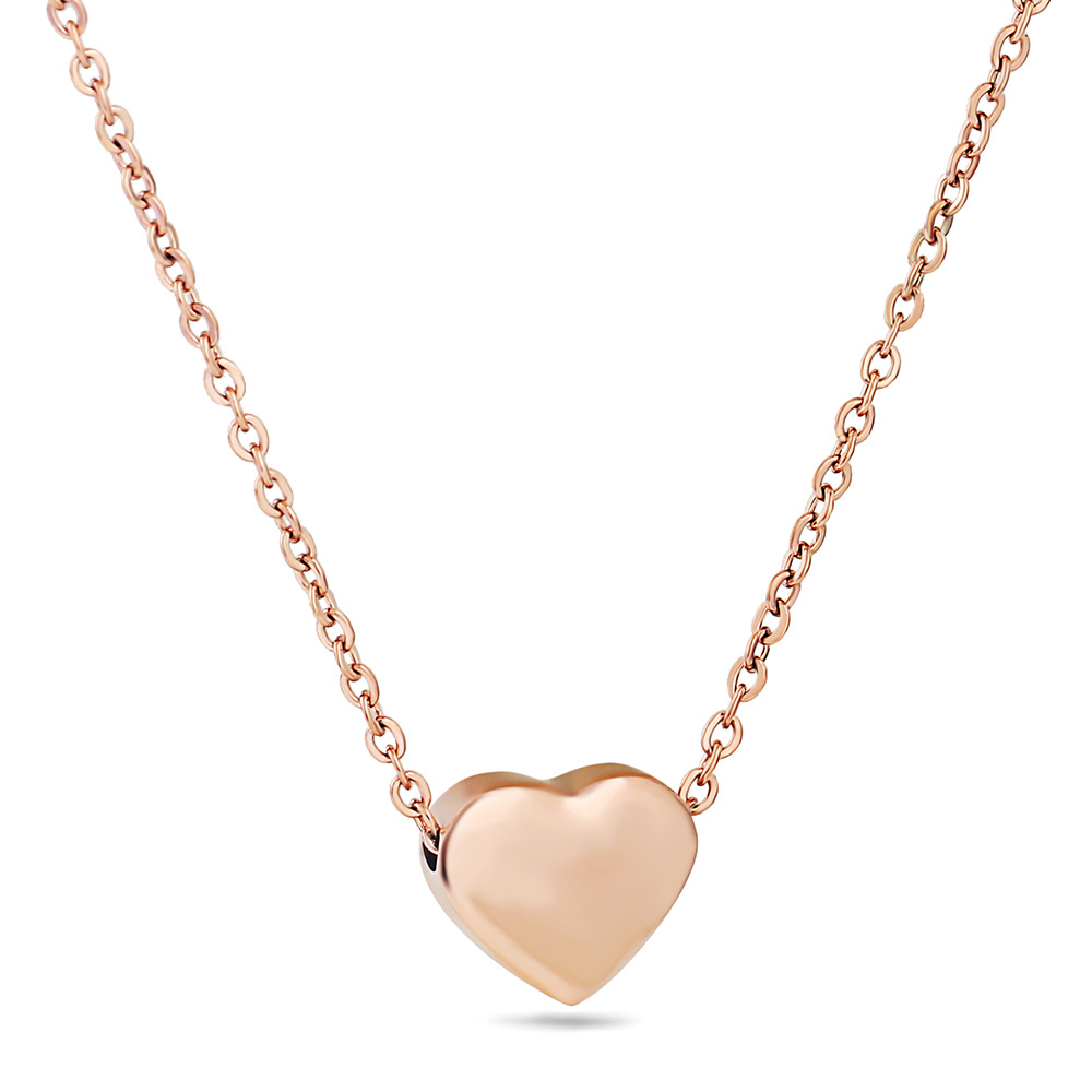 Heart Engraved Pendant Necklace