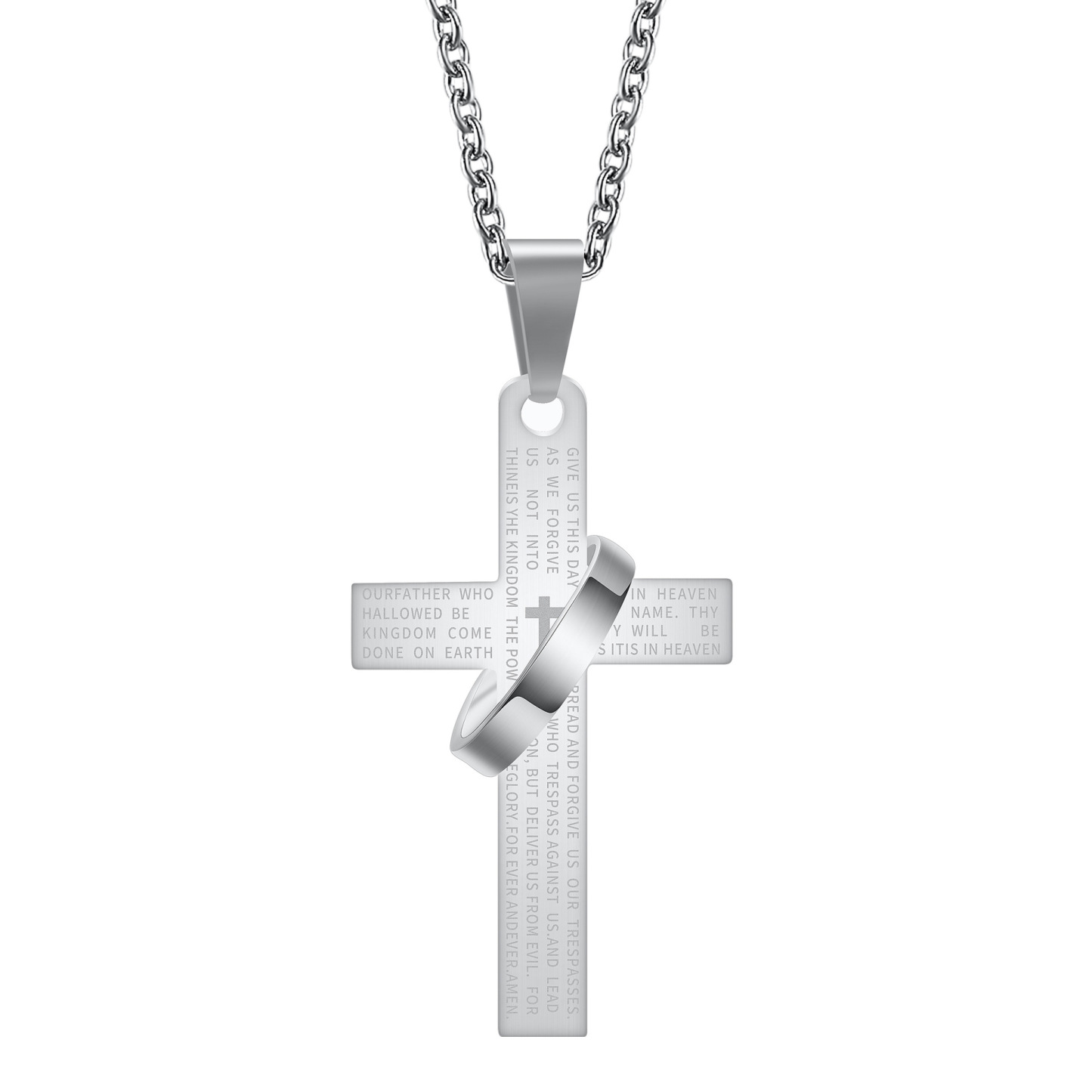 Cute Domed 26 Alphabets Necklace