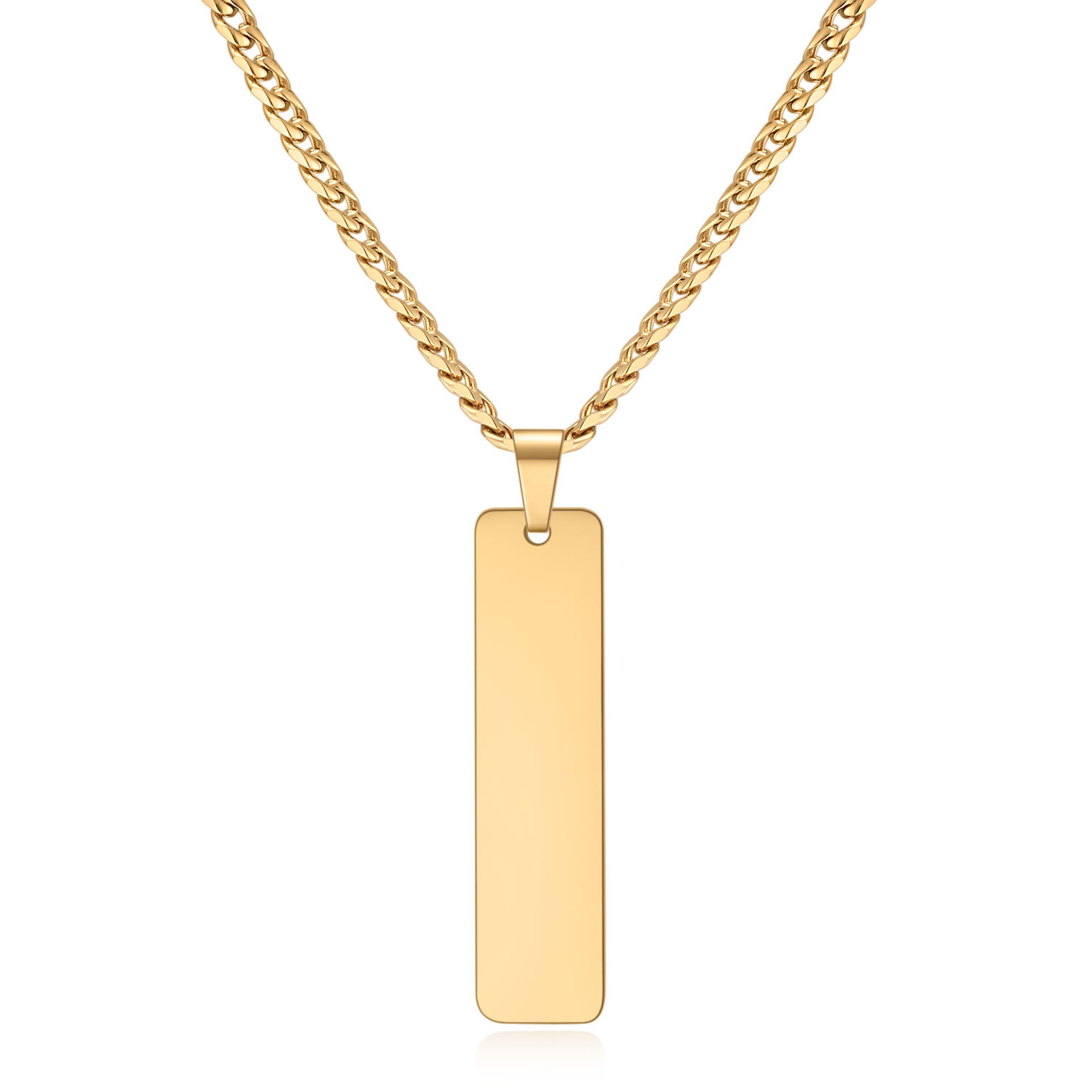 Round Photo Locket Engraved Pendant Necklace