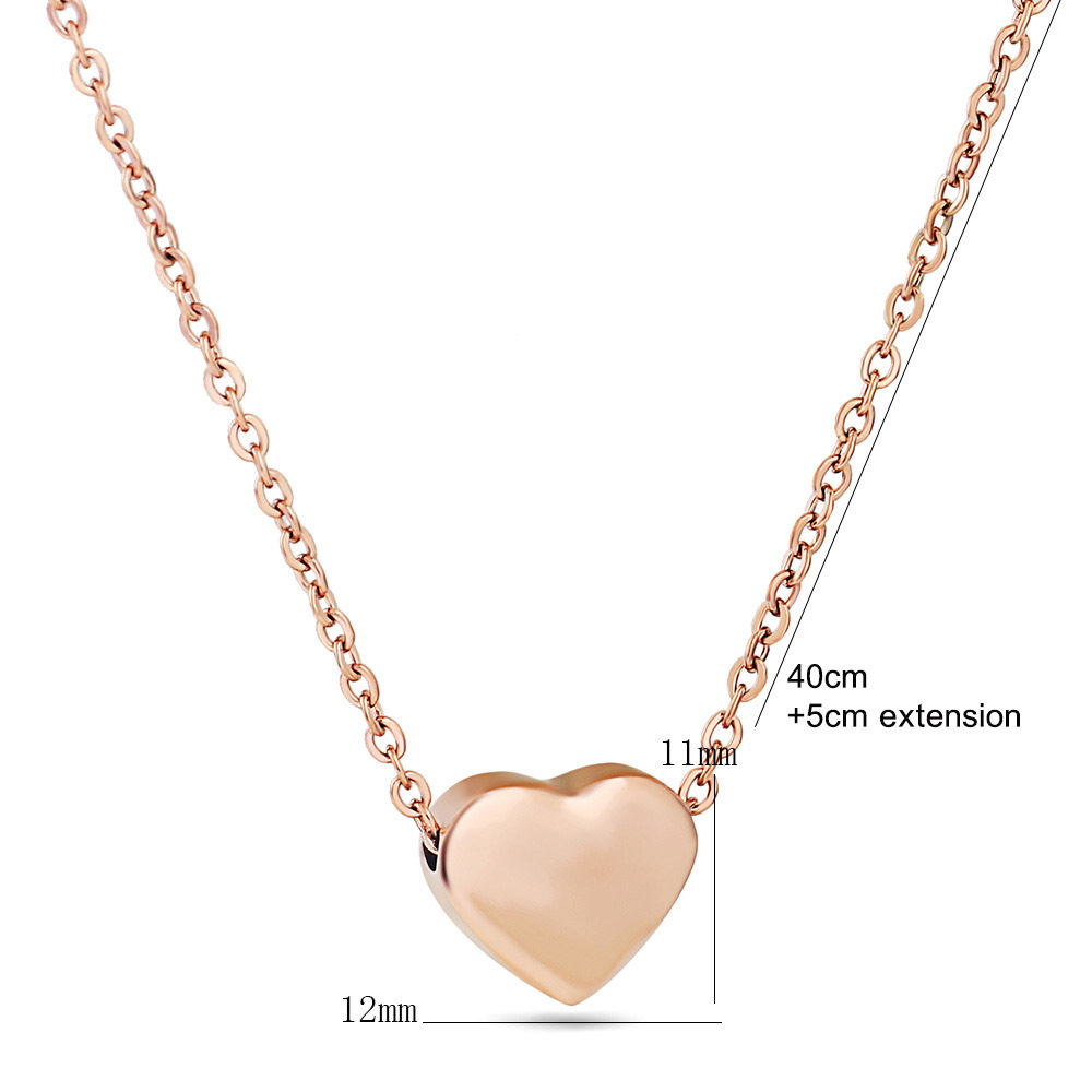 Heart Engraved Pendant Necklace