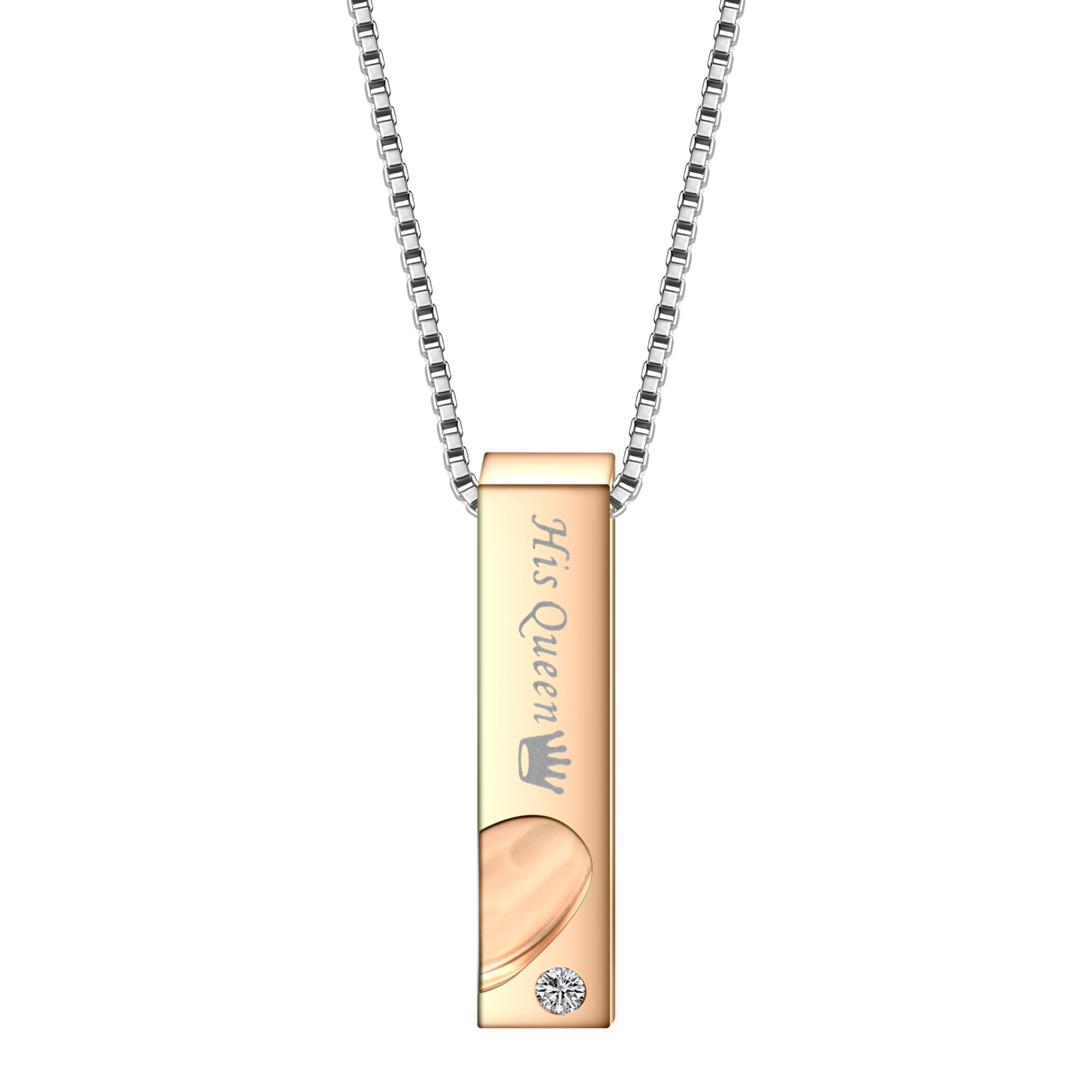 Cute Domed 26 Alphabets Necklace