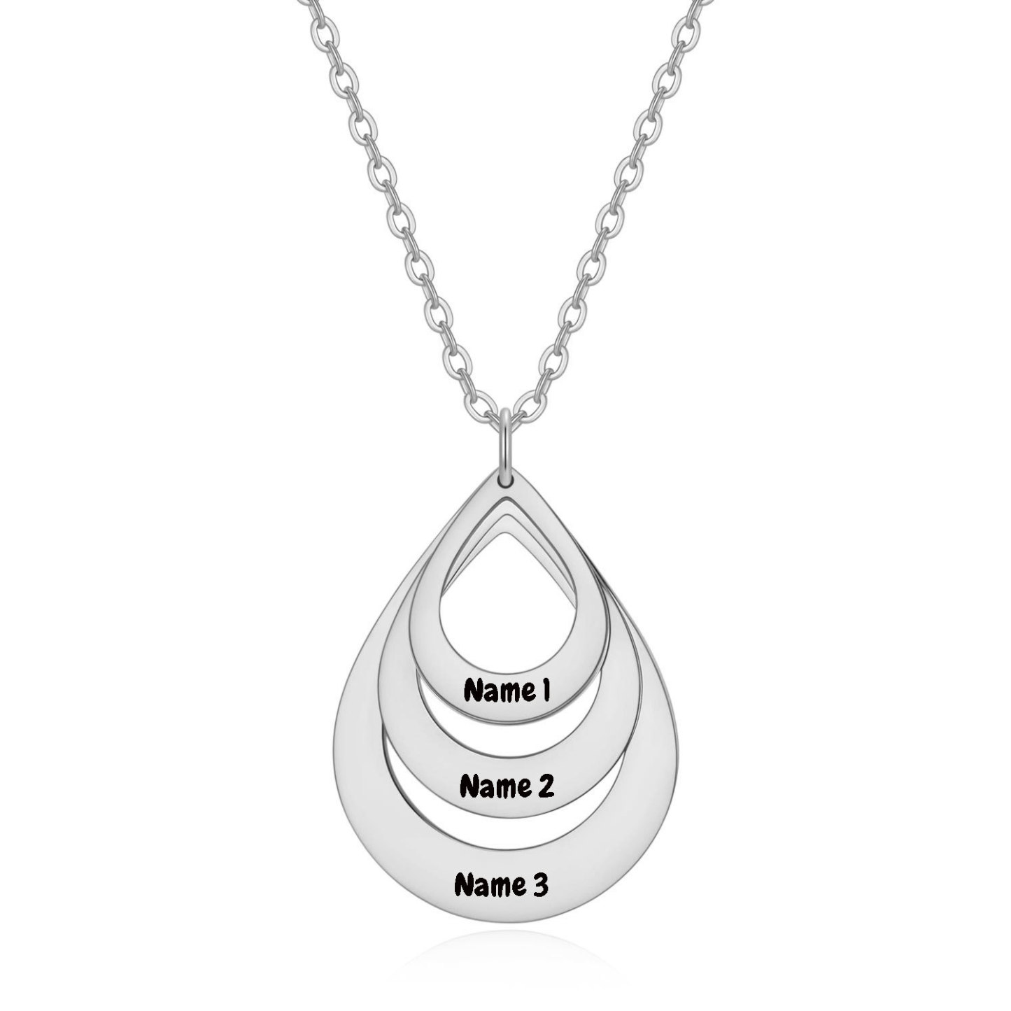 Cute Domed 26 Alphabets Necklace