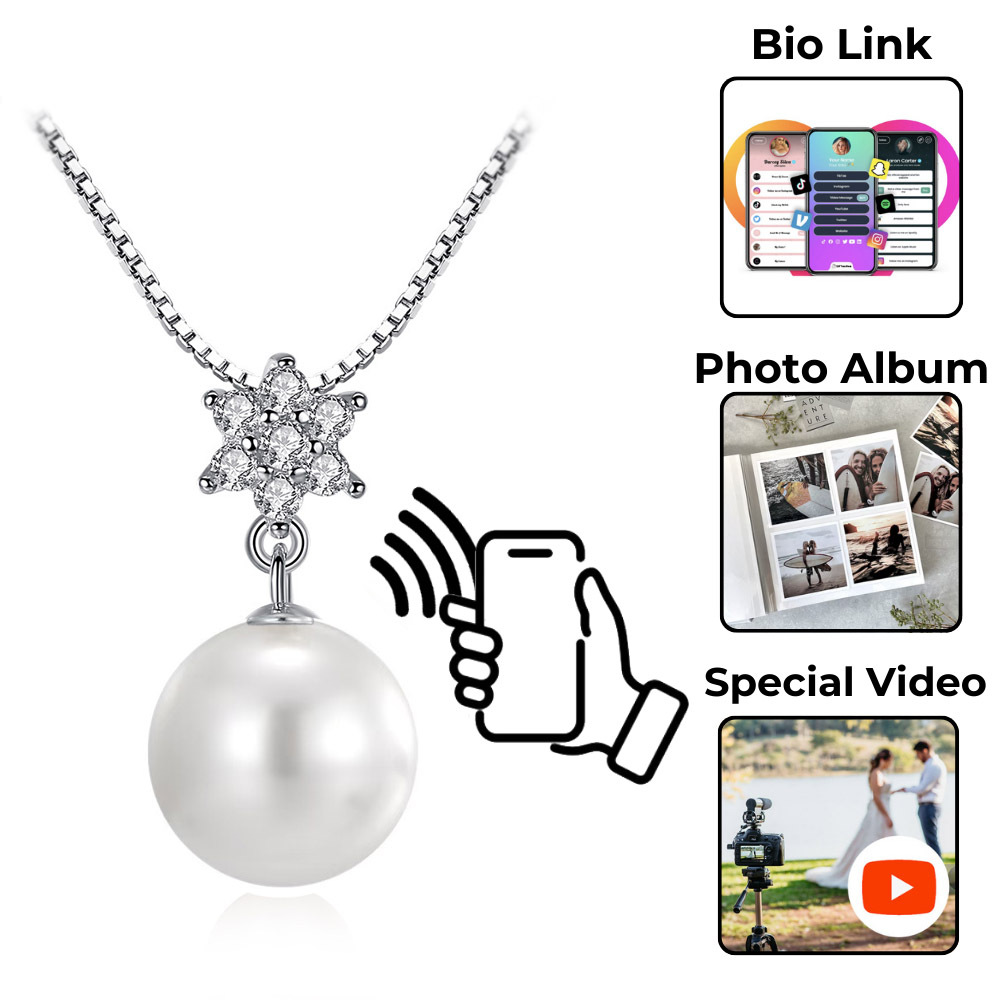 Silica Wave NFC Pearl Necklace