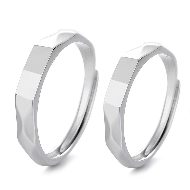 925 Sterling silver Hidden I love U Rings (2pcs) Best gift for lovers, boyfriend, girlfriend, couples