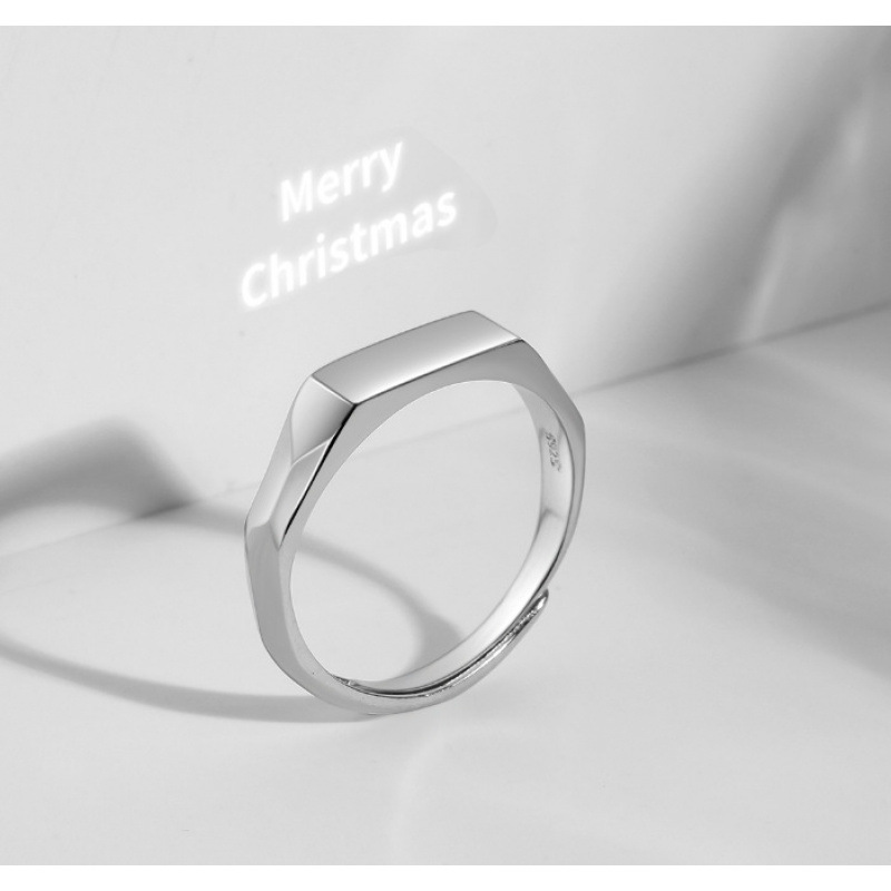 925 Sterling silver Hidden I love U Rings (2pcs) Best gift for lovers, boyfriend, girlfriend, couples