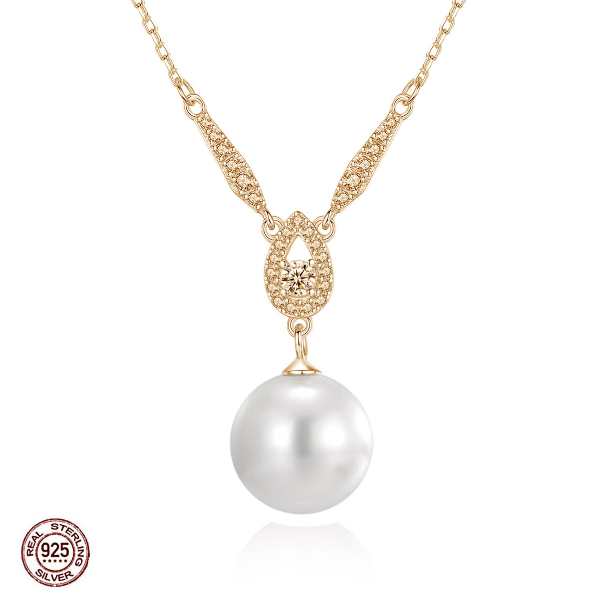 Onyx Thread NFC Pearl Necklace