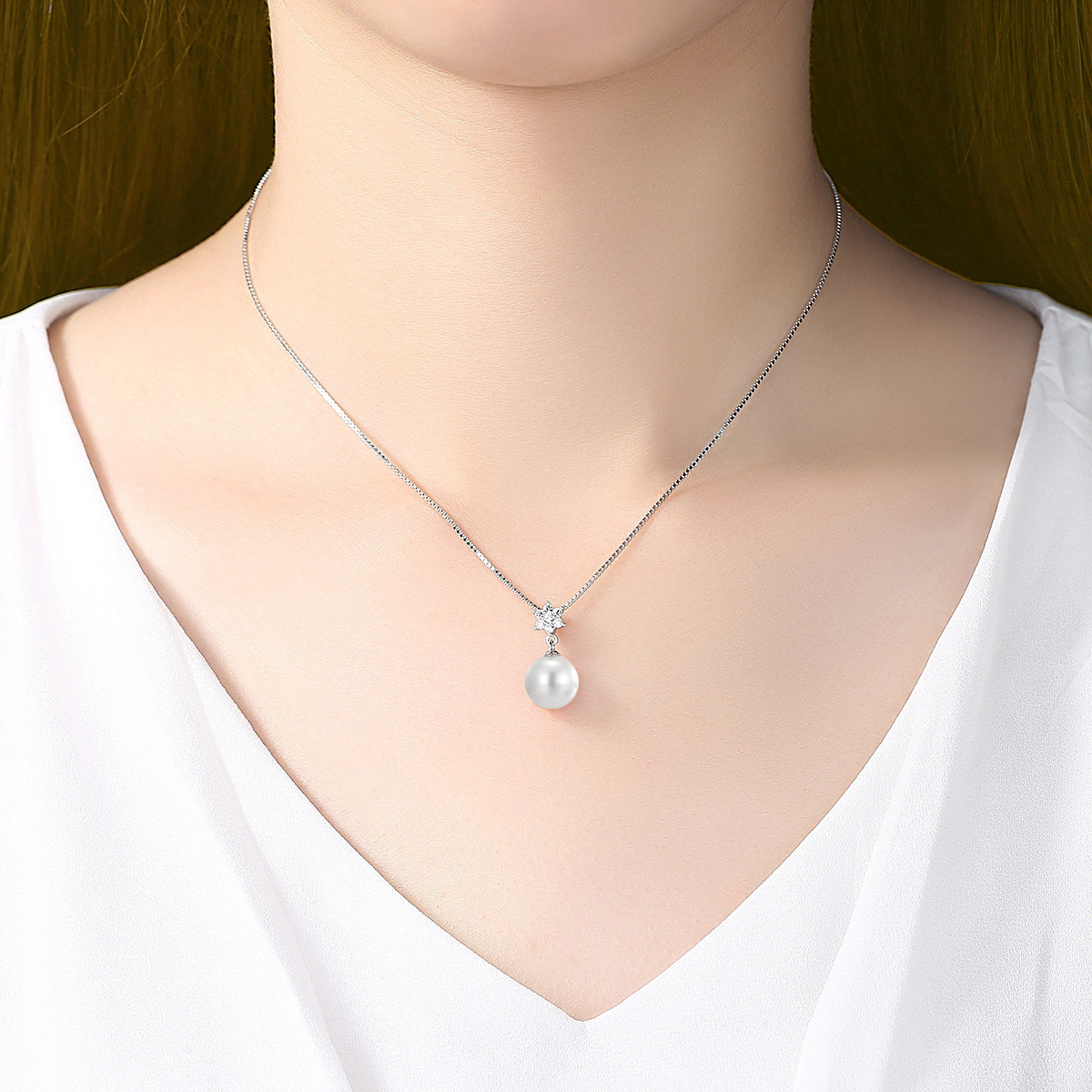 Silica Wave NFC Pearl Necklace