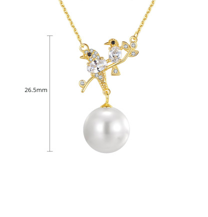 Lovely Birds NFC Pearl Necklace
