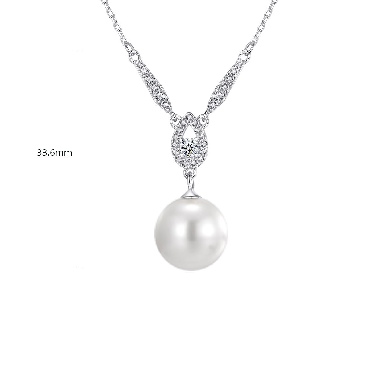 Onyx Thread NFC Pearl Necklace