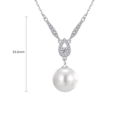 Onyx Thread NFC Pearl Necklace