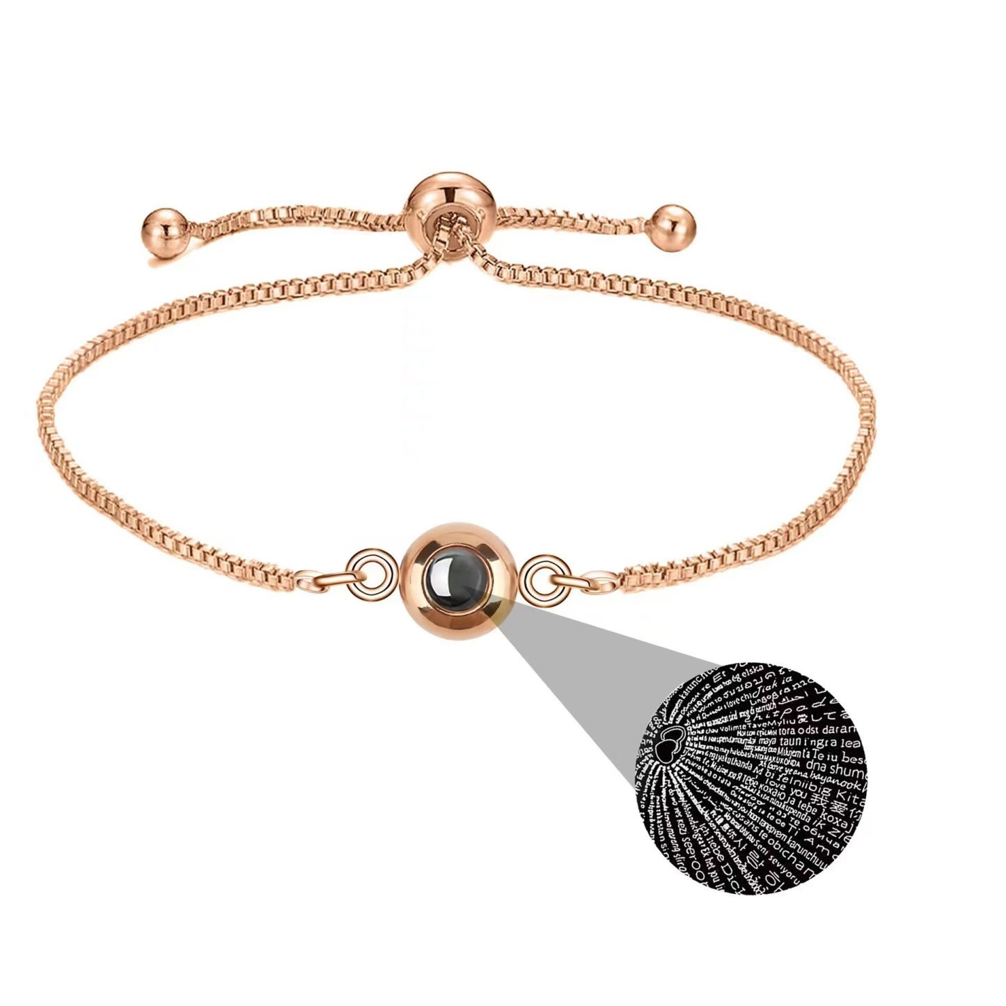 Couple Hidden Photo Bracelet