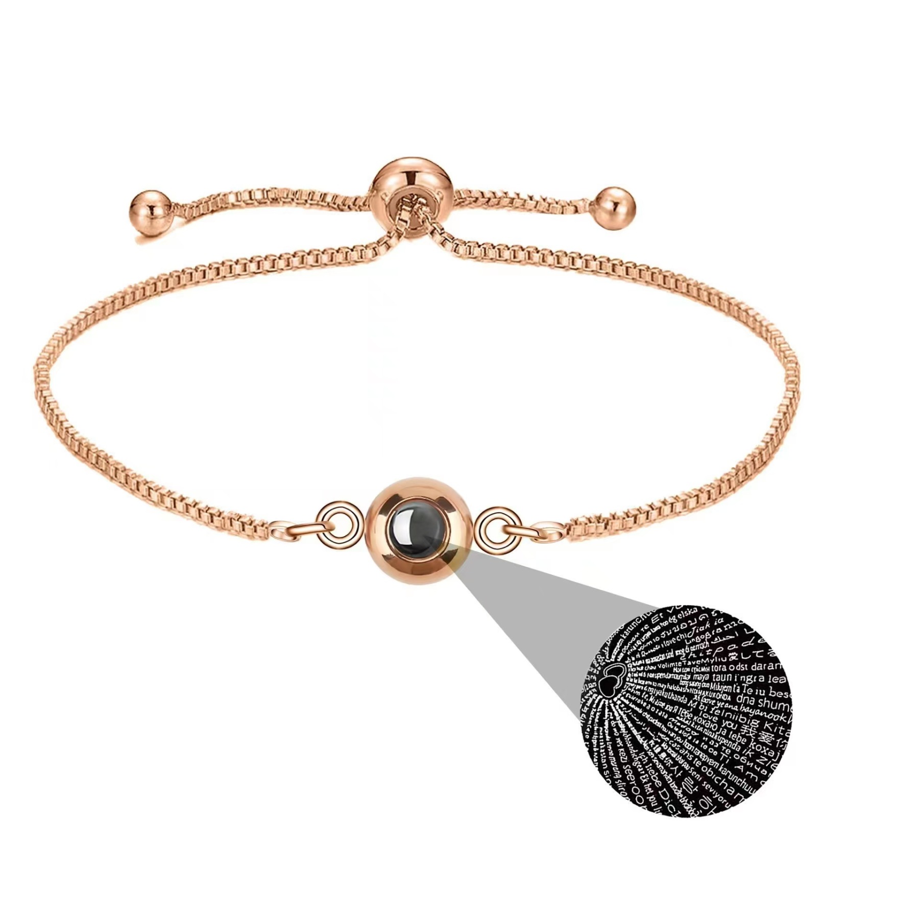 Couple Hidden Photo Bracelet