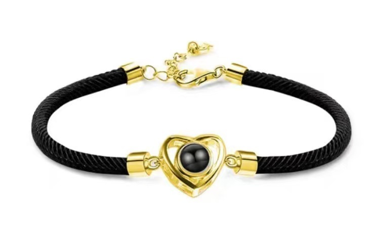 Photo Projection Heart Bracelet