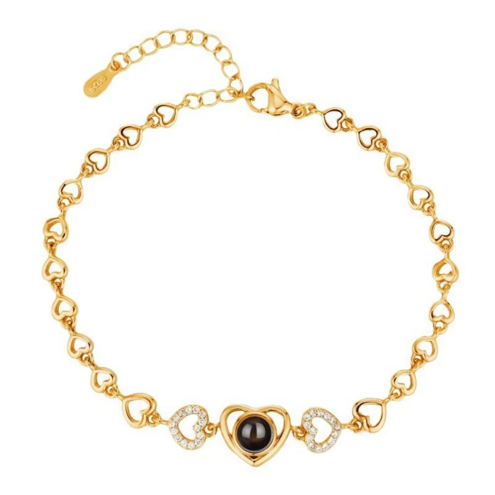 Photo Projection Heart Fashion Bracelet