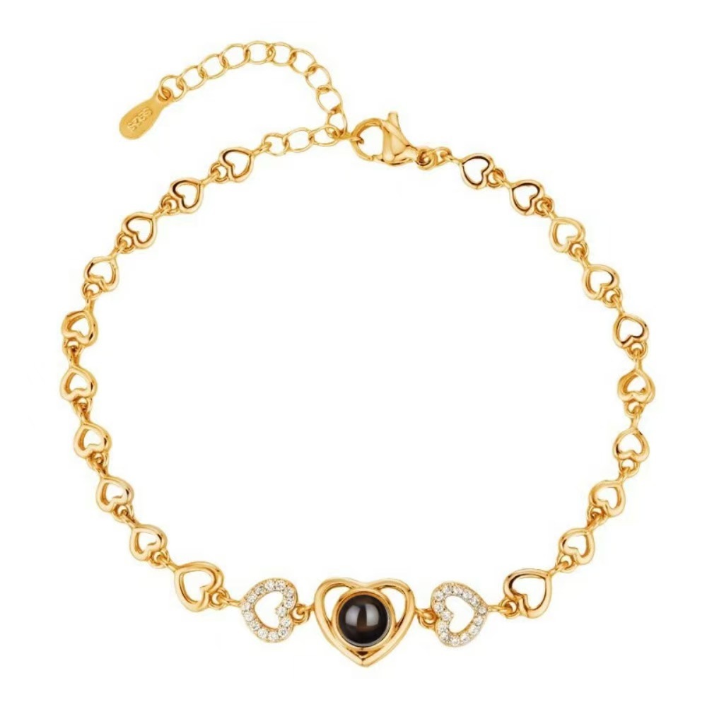 Photo Projection Heart Fashion Bracelet