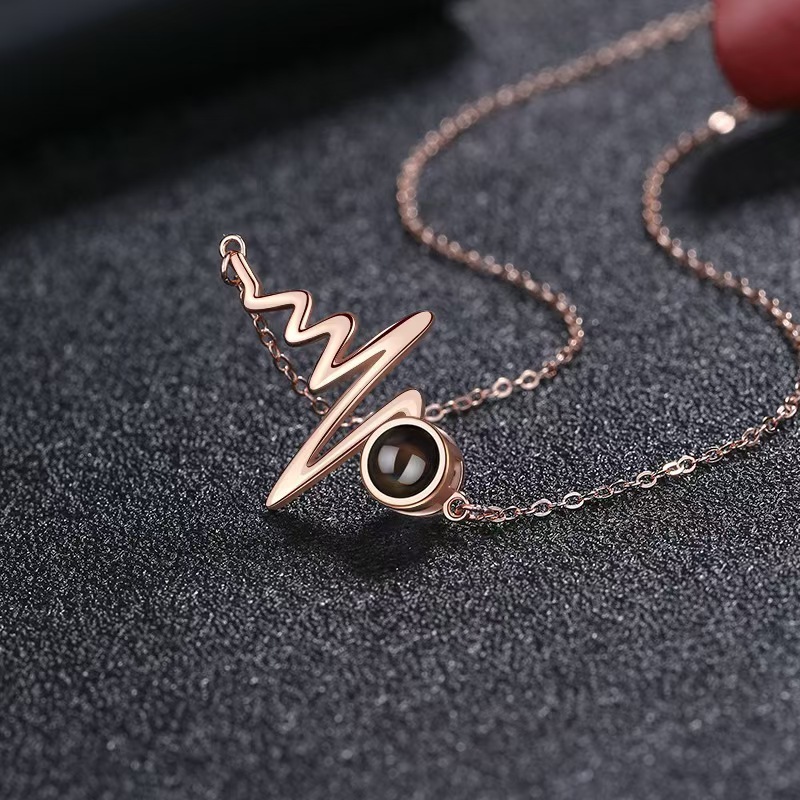 Harmony Locket 925 Sterling Silver Projection Necklace