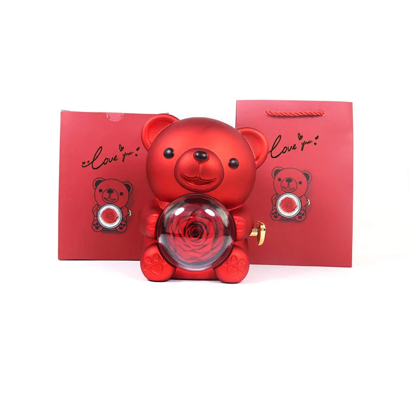Bear Rotate Rose Box