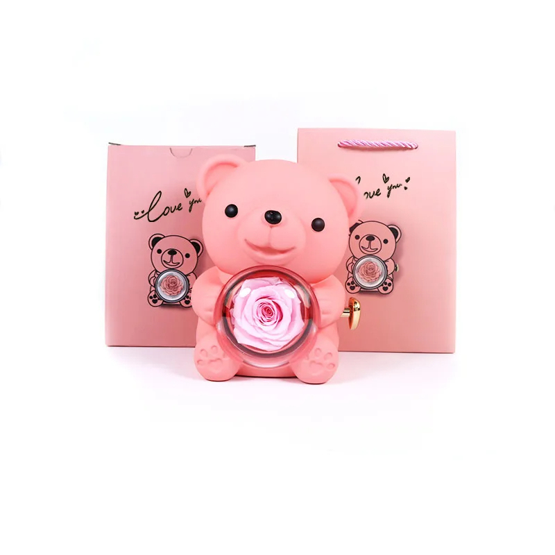 Bear Rotate Rose Box
